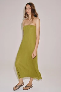 ROBE BUSTIER TEXTURÉE