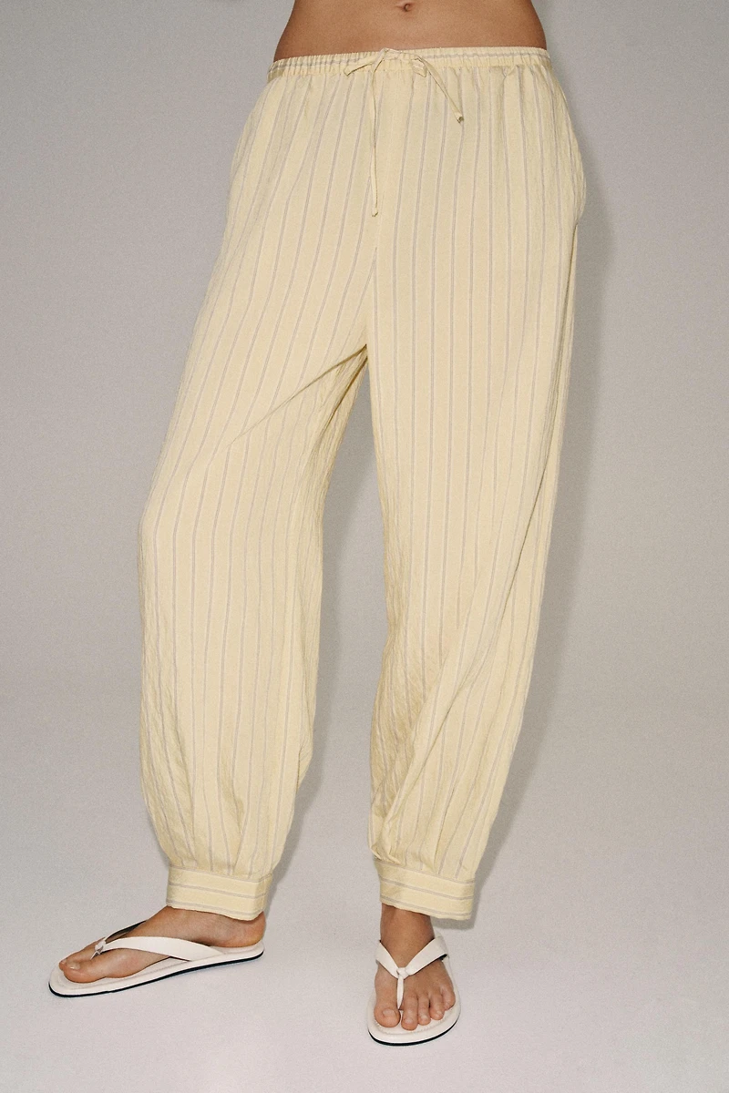 ZW COLLECTION STRIPED SLOUCHY PANTS