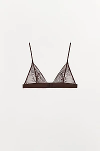SOUTIEN-GORGE TRIANGLE AVEC DENTELLE COMBINÉE
