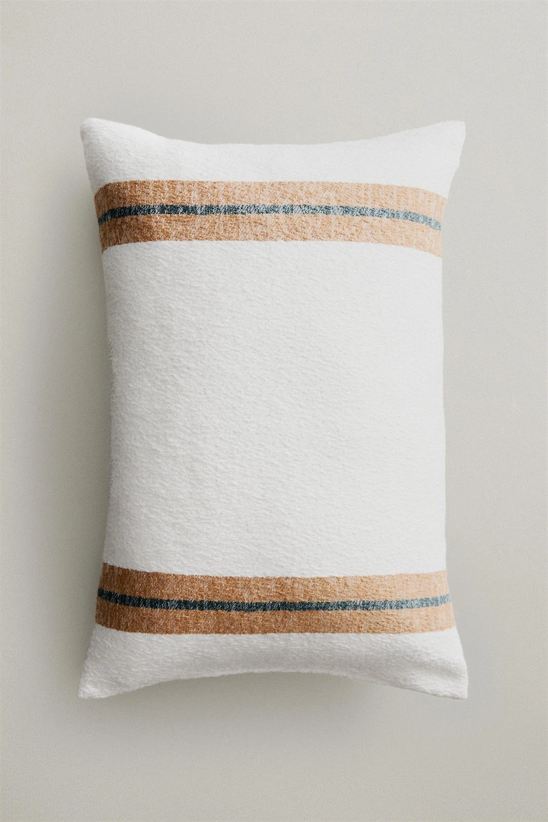 STRIPED THROW PILLOW COVER
