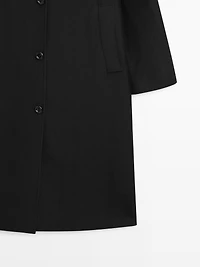 Manteau laine long