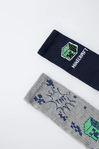 TWO-PACK OF MINECRAFT © MOJANG AB. ™ LONG SOCKS