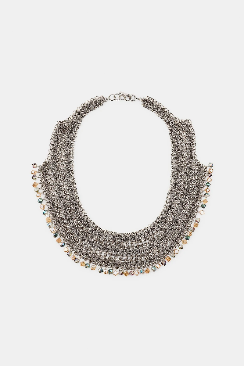 JEWELED BIB NECKLACE