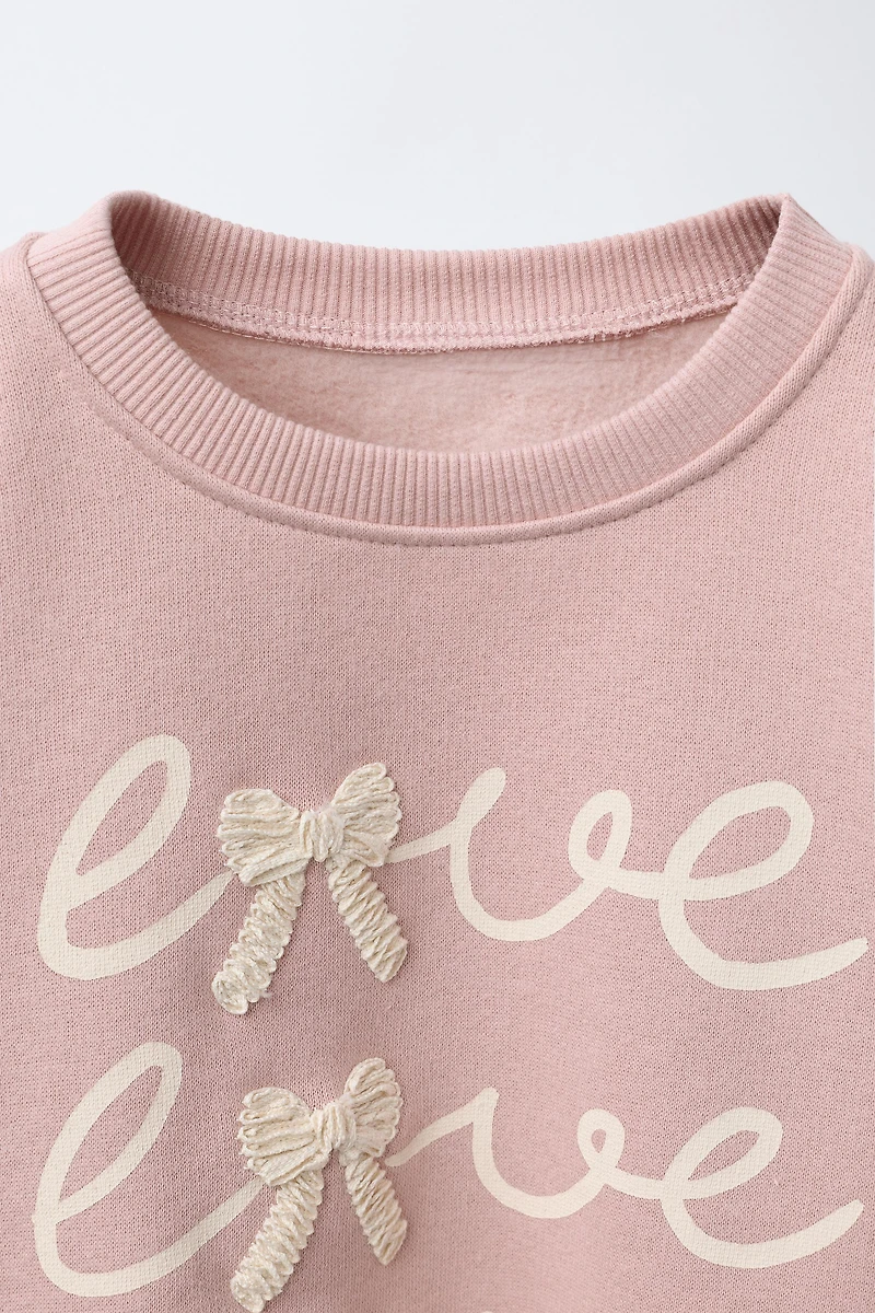 SWEAT LACETS BRODÉS