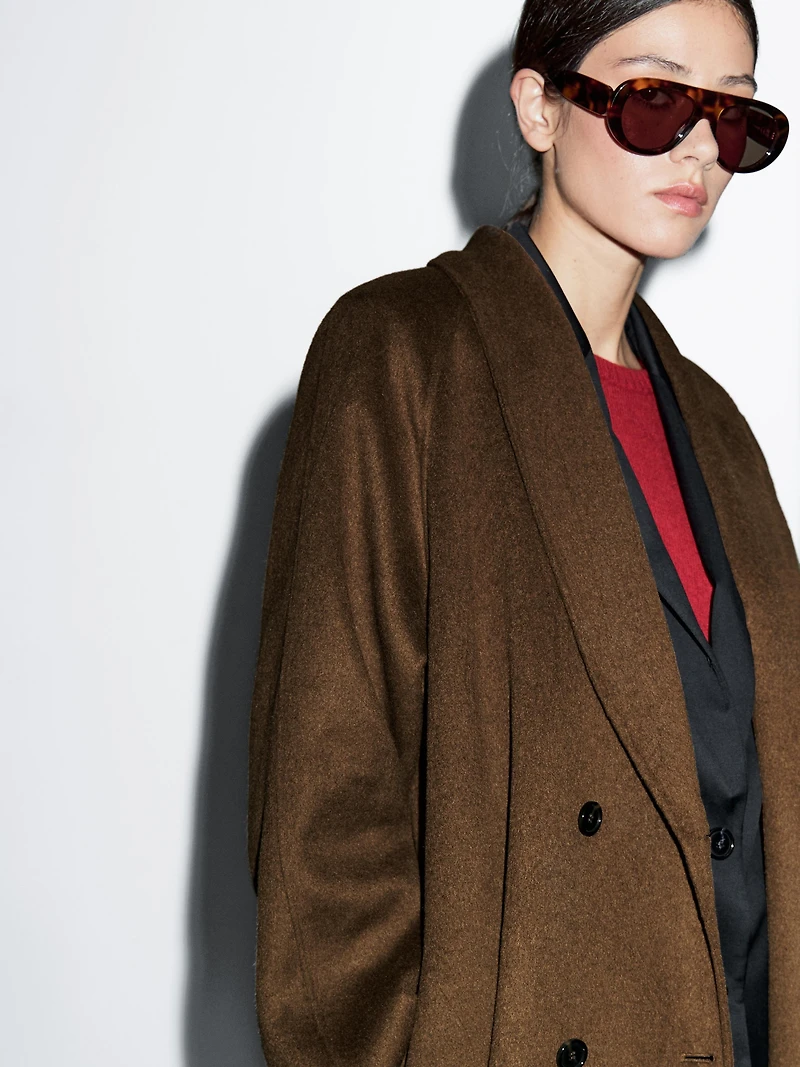 Manteau laine long