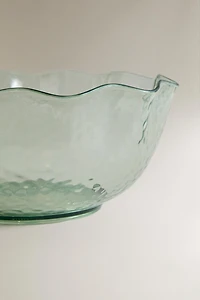 HAMMERED ACRYLIC SALAD BOWL