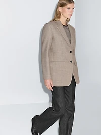 Flecked wool blazer