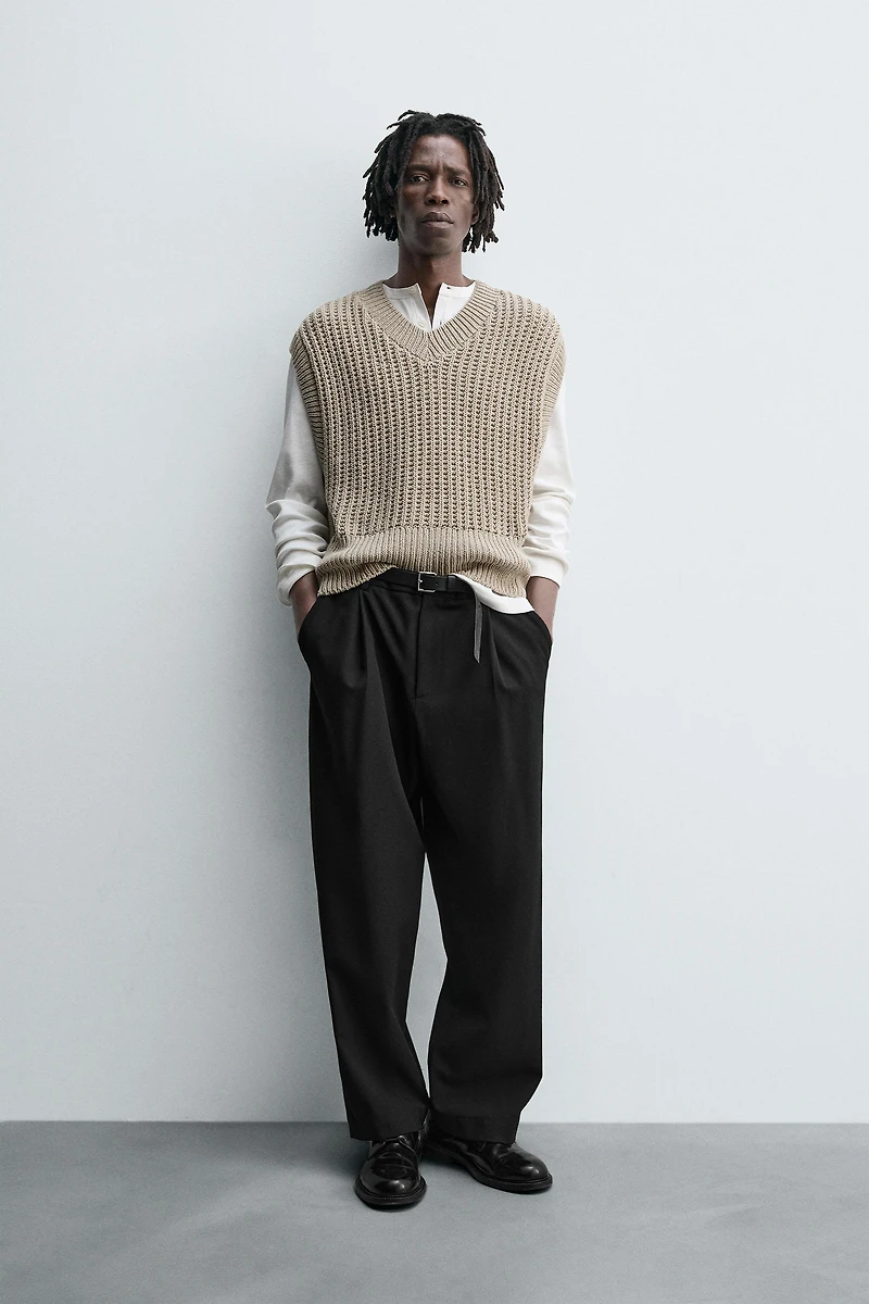 BOXY FIT KNIT VEST