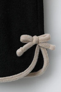 CONTRAST BOW SOFT TOUCH CULOTTES