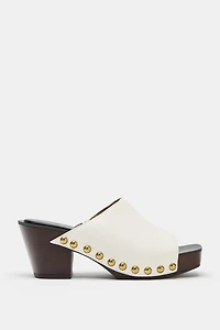LIMITED EDITION LEATHER STUDDED WEDGES
