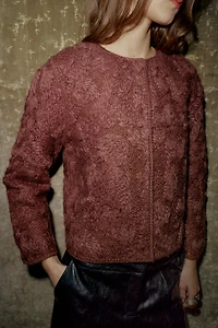 MACRAME KNIT WOOL JACKET