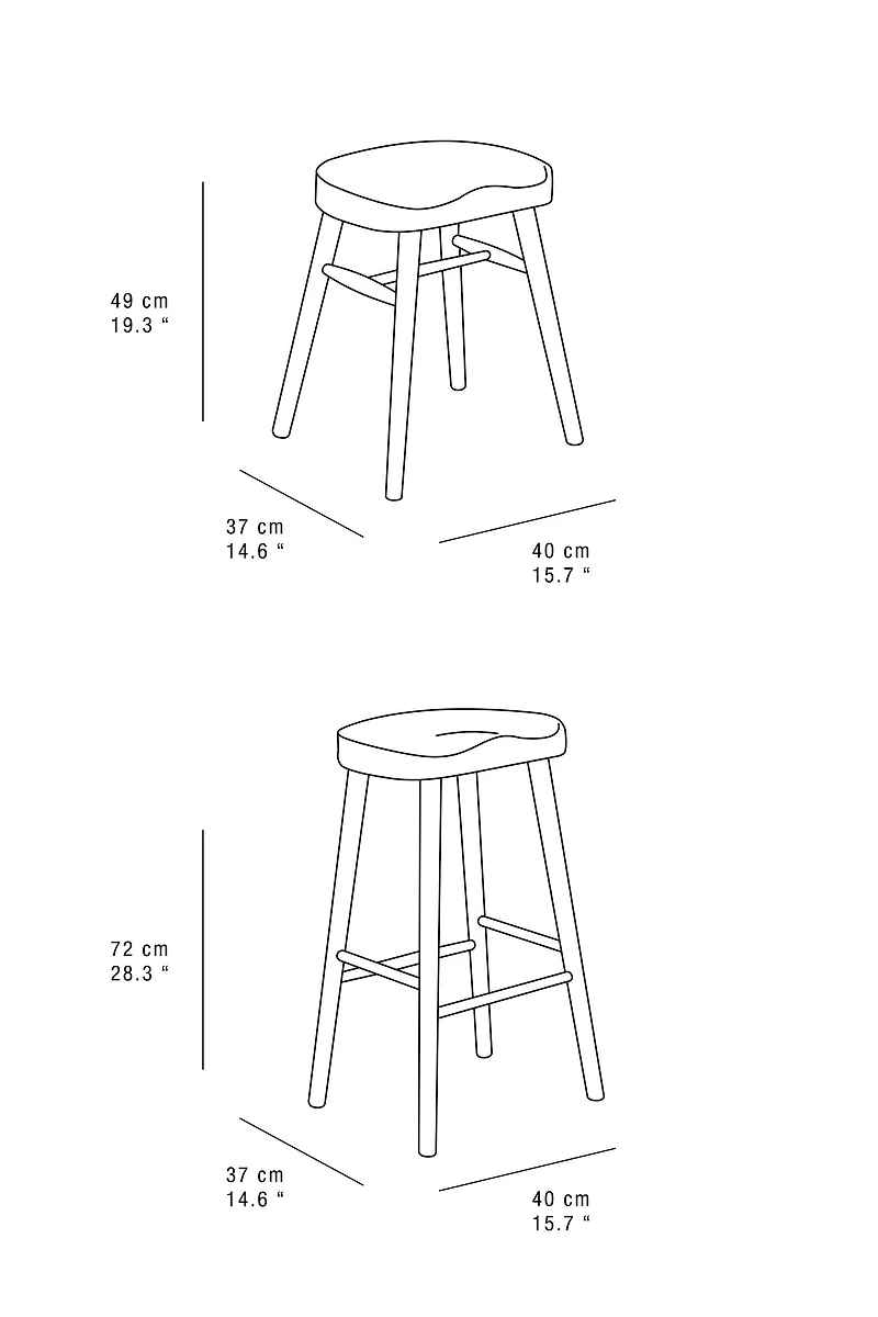 PINE WOOD STOOL