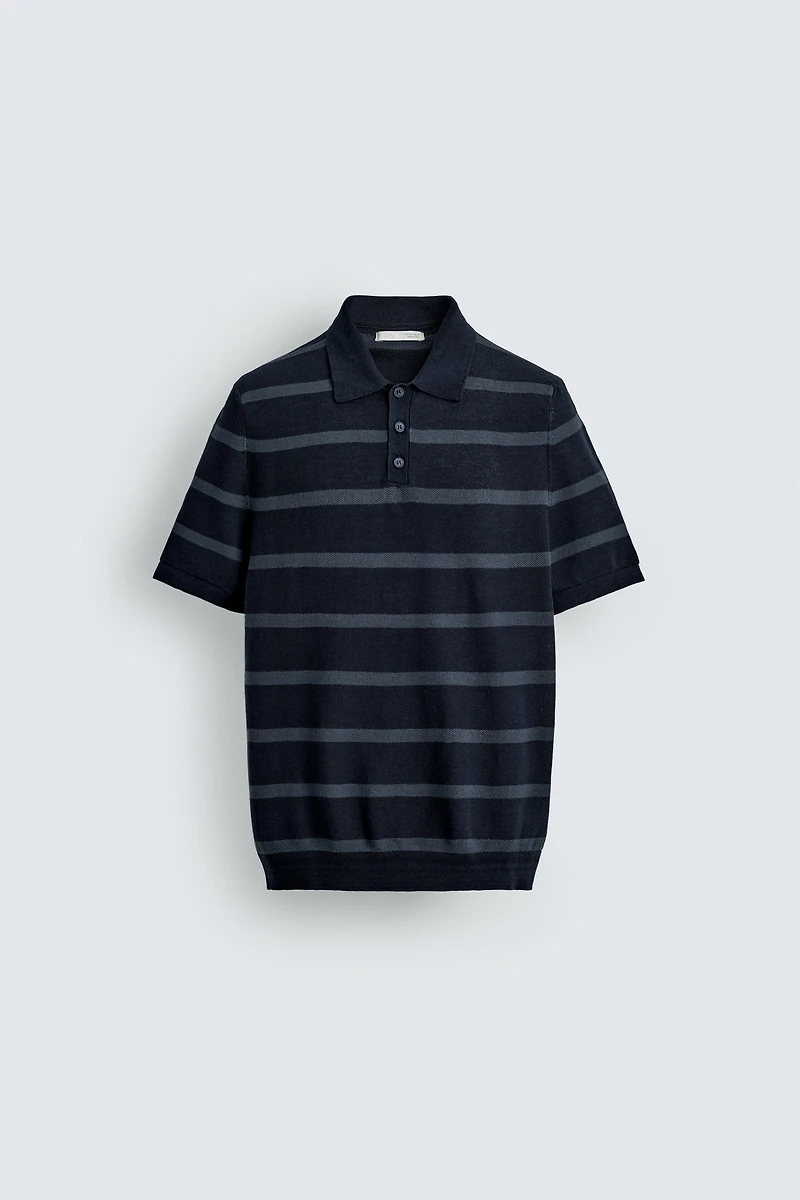 POLO REGULAR FIT EN MAILLE PIQUÉE