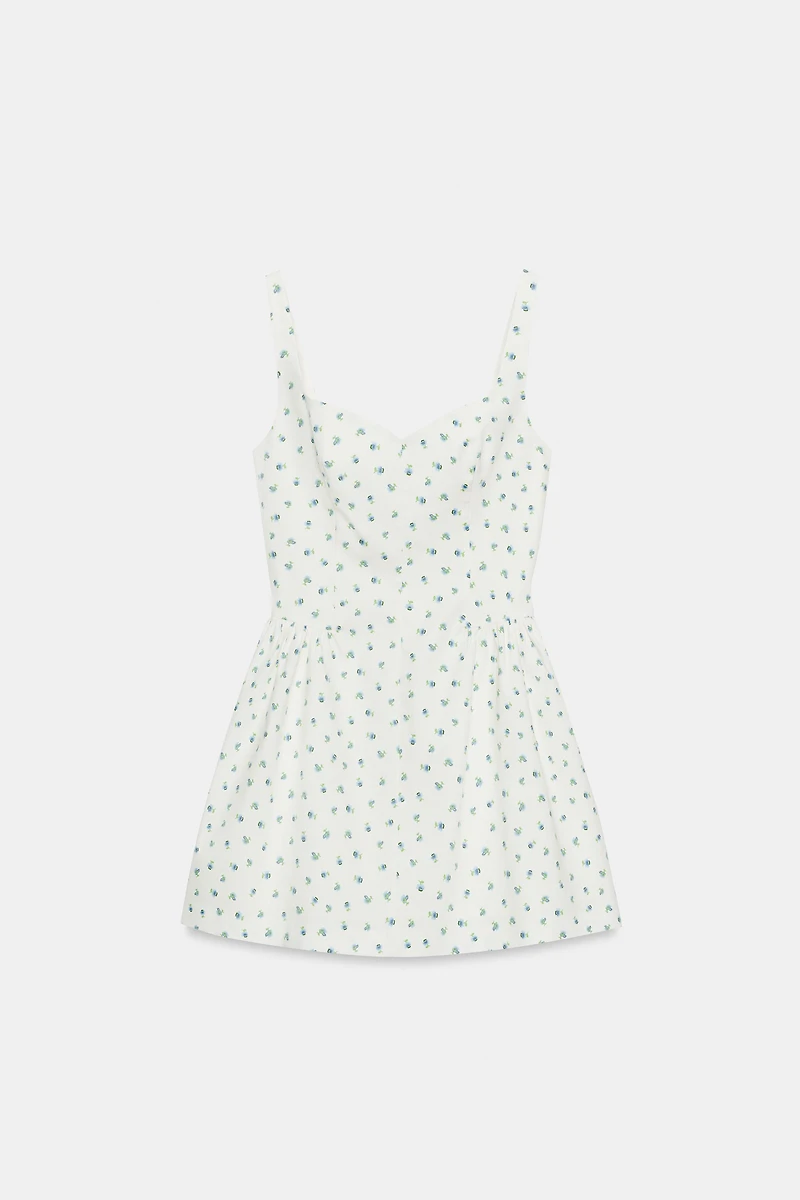 FLORAL PRINT VOLUME DRESS