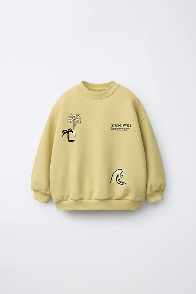 SURF PRINT SWEATSHIRT