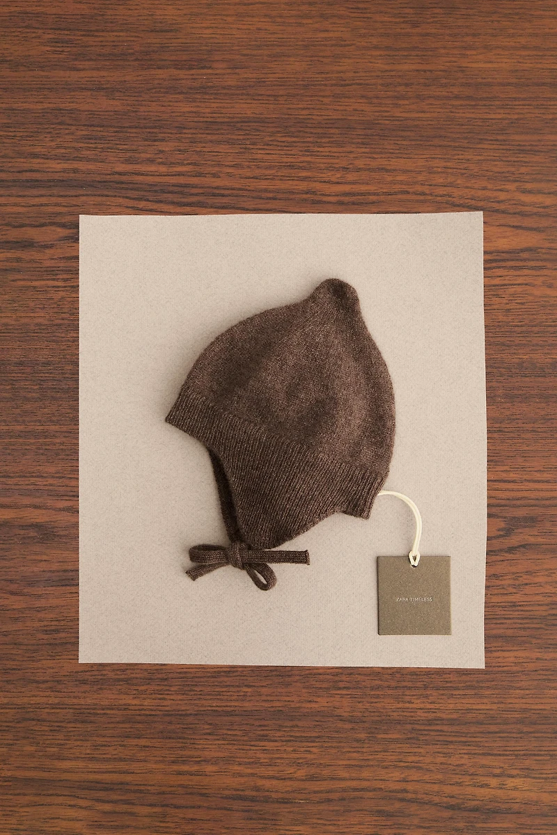 ZARA TIMELESS - BONNET 100 % CACHEMIRE