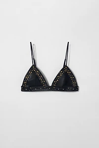 LEATHER STUDDED BRA KATE MOSS X ZARA