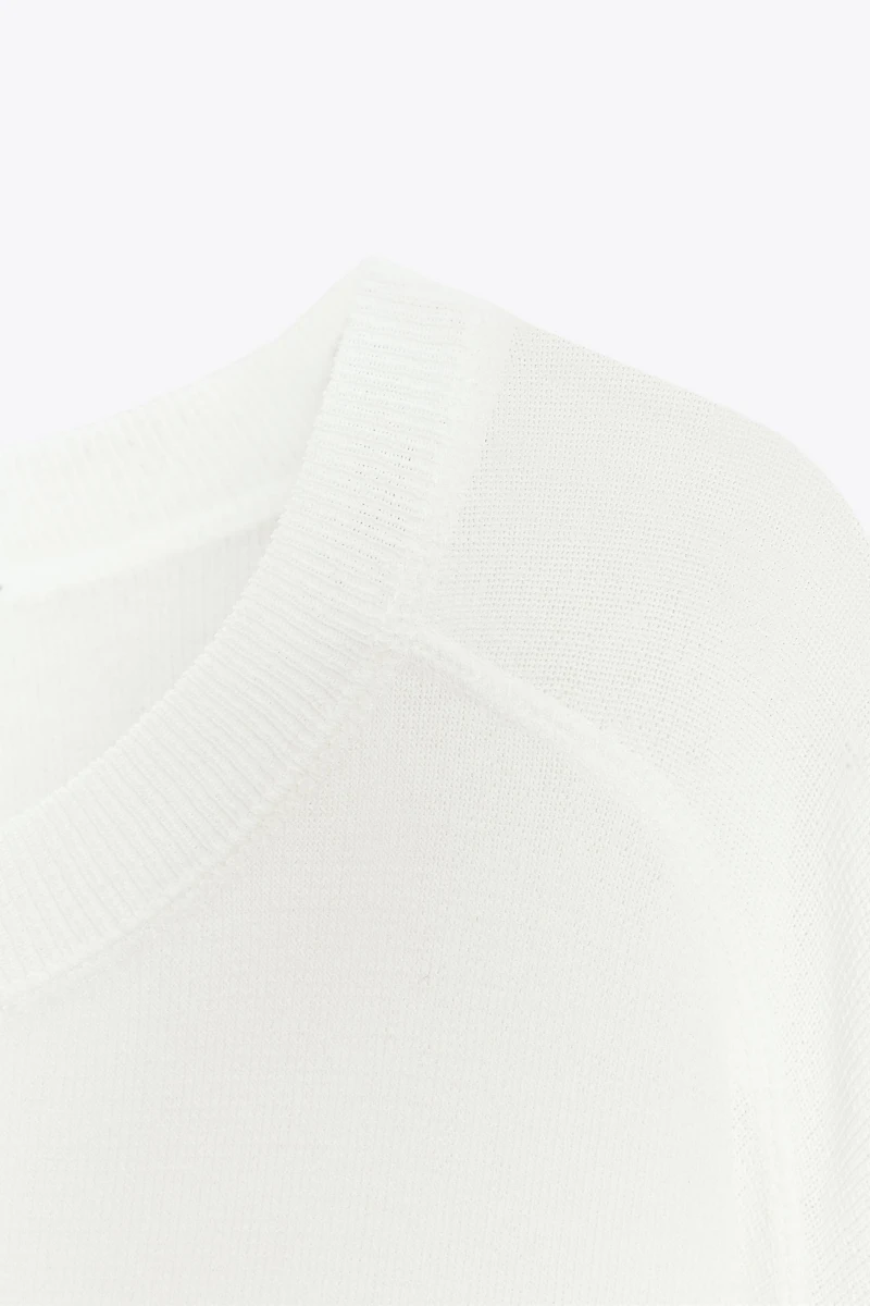TOP OVERSIZE EN MAILLE UNIE
