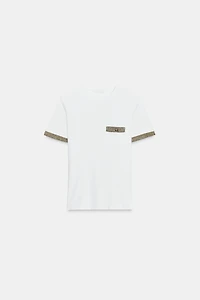METALLIC THREAD T-SHIRT