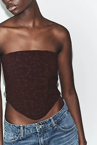 TOP CORSET TEXTURÉ