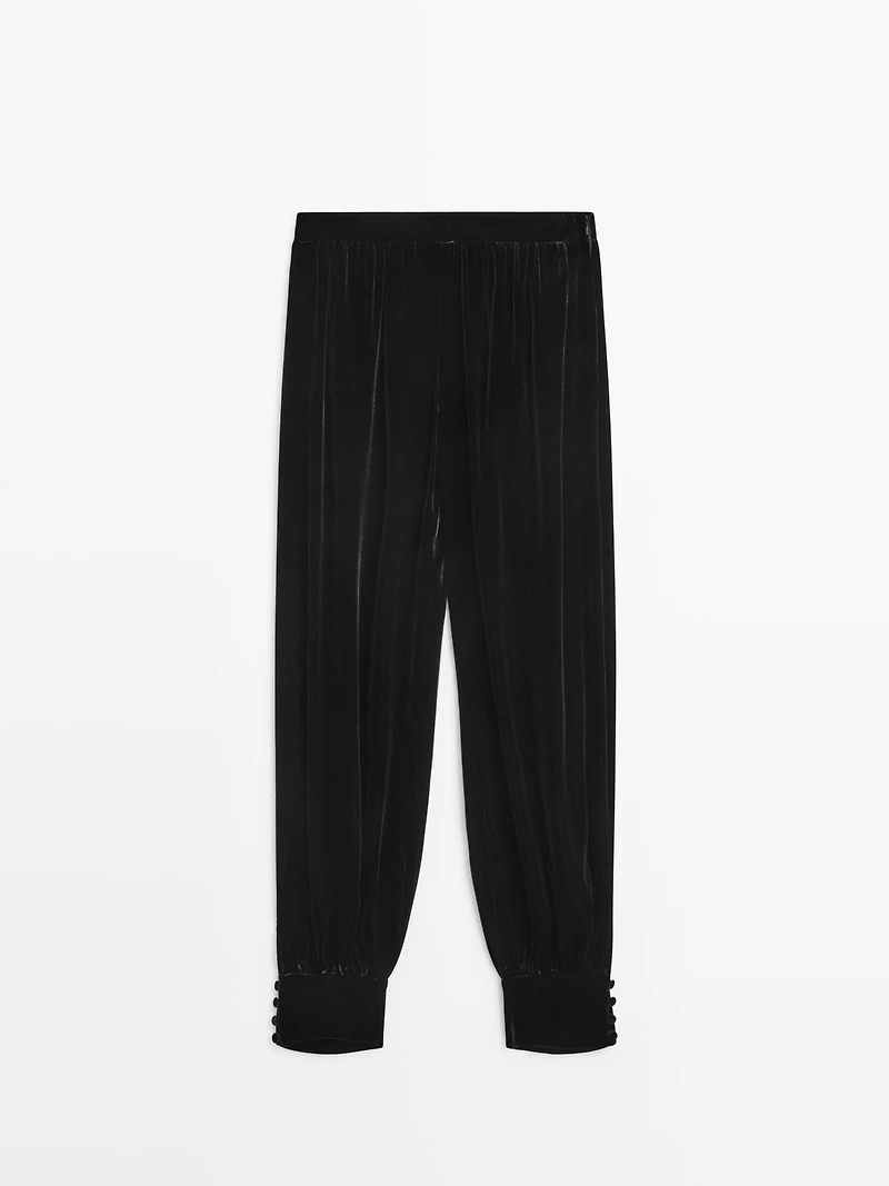 Pantalon bouffant en velours - STUDIO