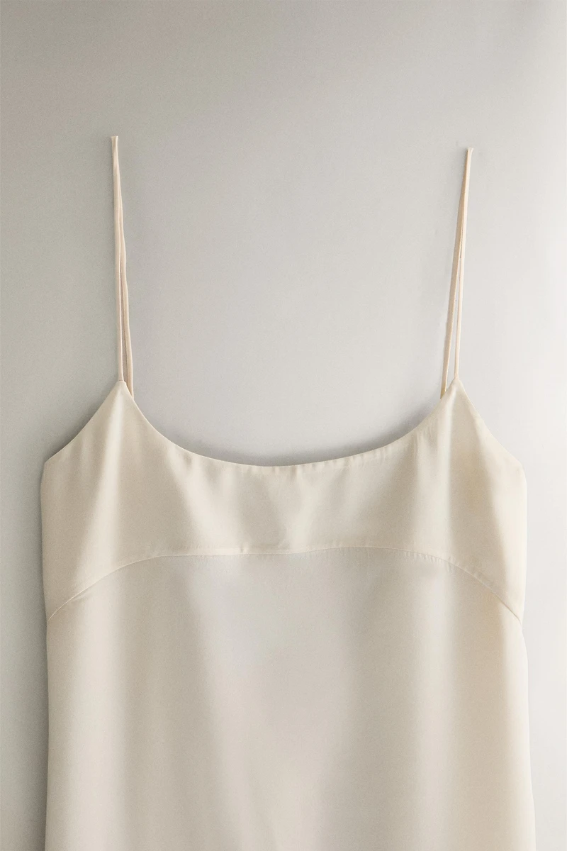 CHEMISE DE NUIT SOIE BEIGE