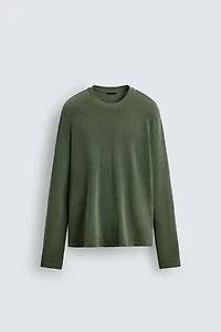 WASHED COTTON SWEATER