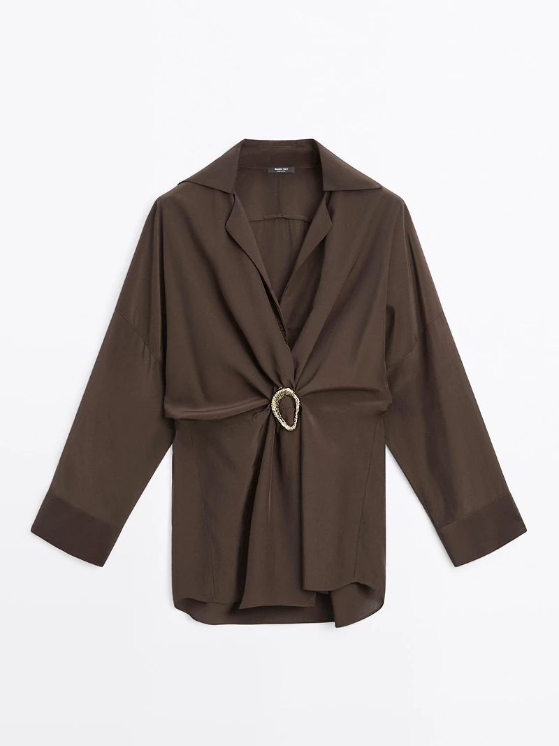 Chemise longue broche