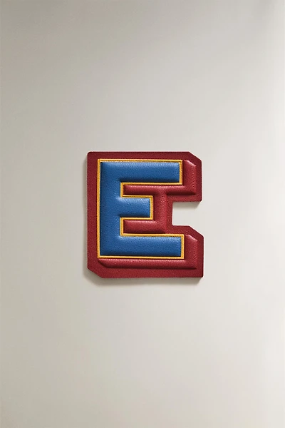 LEATHER LETTER E PATCH