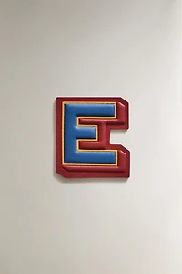 LEATHER LETTER E PATCH