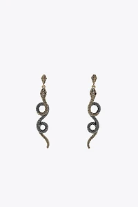 TEXTURED SNAKE EARRINGS