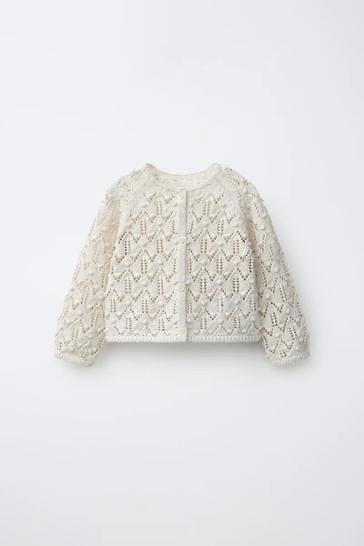 LINEN BLEND CARDIGAN