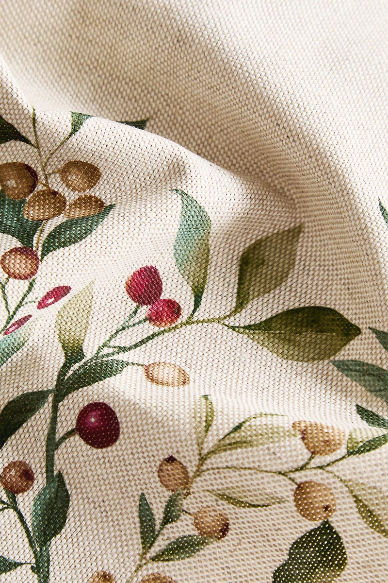 LOT DE SERVIETTES DE TABLE EN COTON BRANCHES DE NOËL (LOT DE 2)