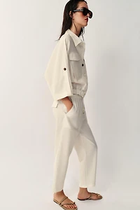 PANTALON À TAILLE ÉLASTIQUE
