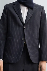 LIMITED EDITION 100% WOOL PINSTRIPE BLAZER