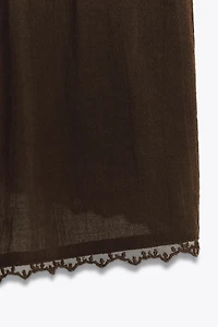 LACE CHIFFON TOP