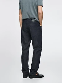 Lightweight tapered fit jeans