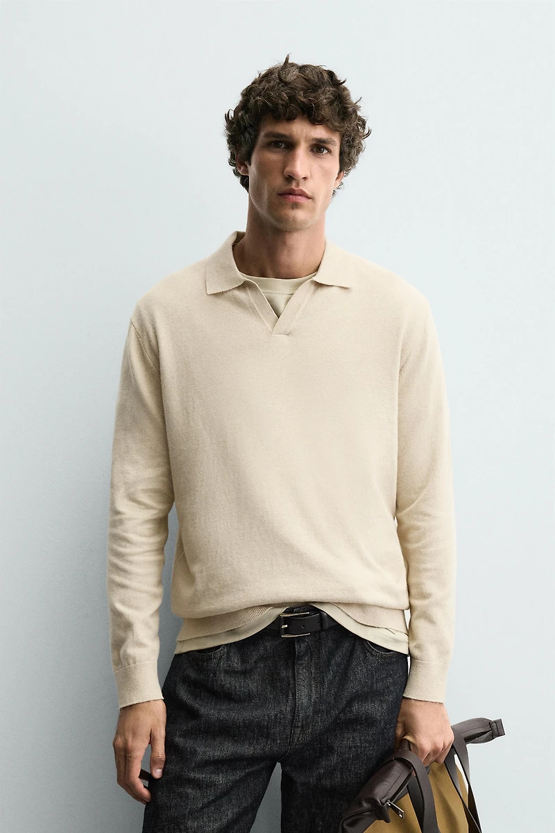 POLO EN MAILLE STRUCTURÉE