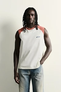 PUKAS SURF X ZARA RAGLAN TANK TOP