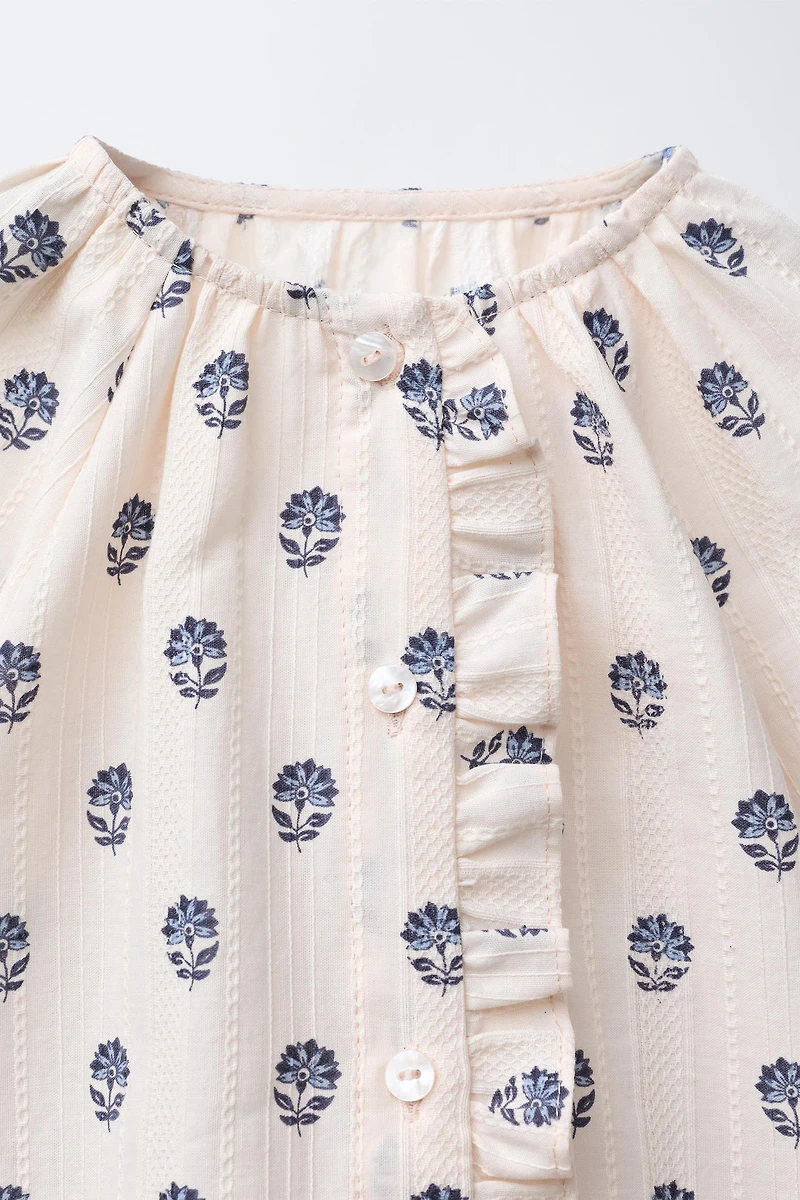 BLOUSE IMPRIMÉE À FLEURS