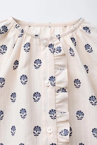 BLOUSE IMPRIMÉE À FLEURS