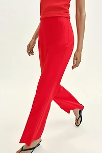 HIGH-WAISTED PANTS WITH BACK ZIP