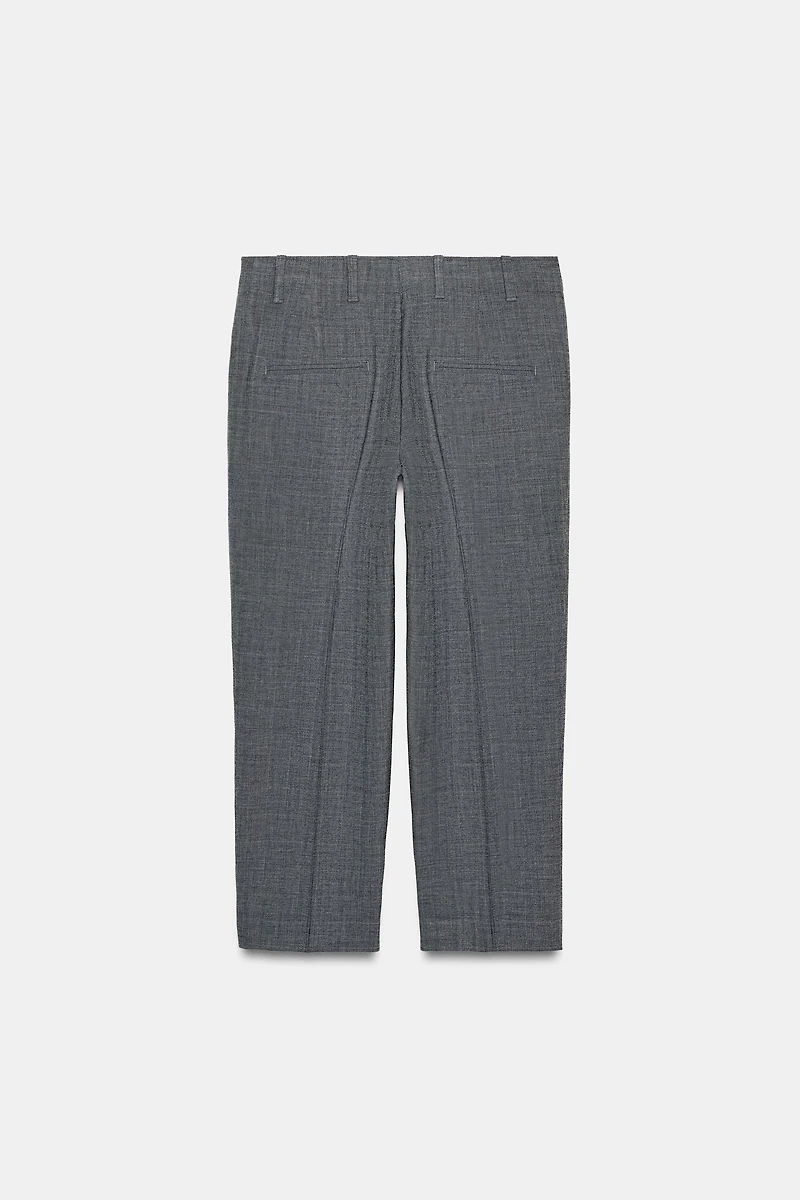 ZW COLLECTION PLAID STRAIGHT PANTS