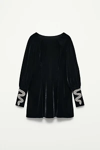 VELVET MINI DRESS - THE ITEM ZARA WOMAN