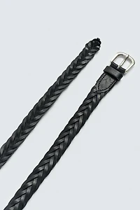 BRAIDED LEATHER BELT AARON LEVINE X ZARA