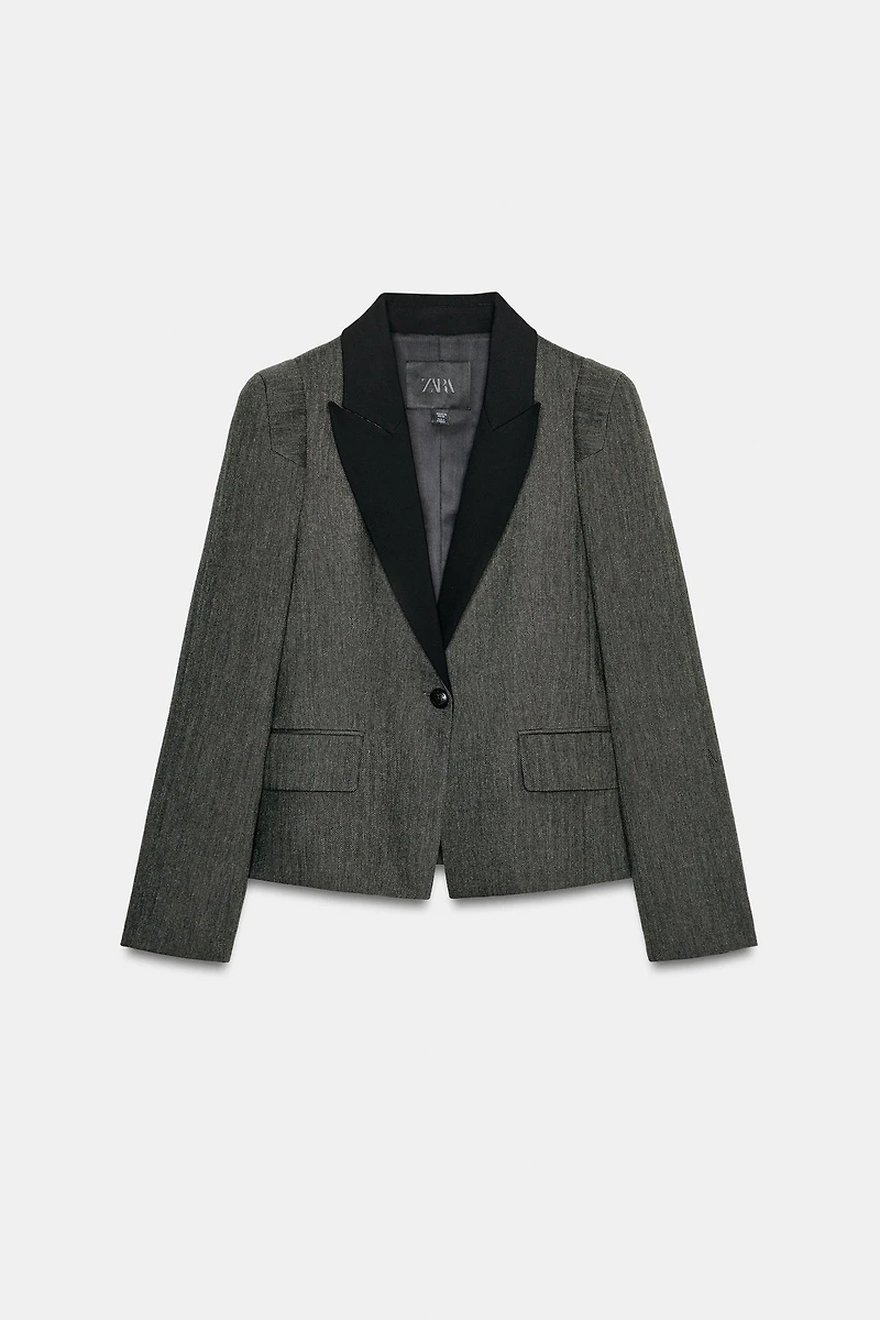 BLAZER CHEVRON EN MATIÈRES VARIÉES ZW COLLECTION