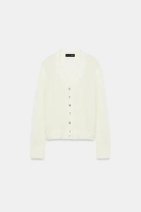 V-NECK KNIT CARDIGAN