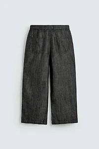 RELAXED FIT COTTON - LINEN PANTS