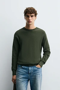 PURL KNIT SWEATER