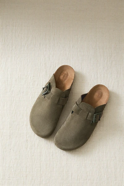 LEATHER CLOGS WITH BUCKLE